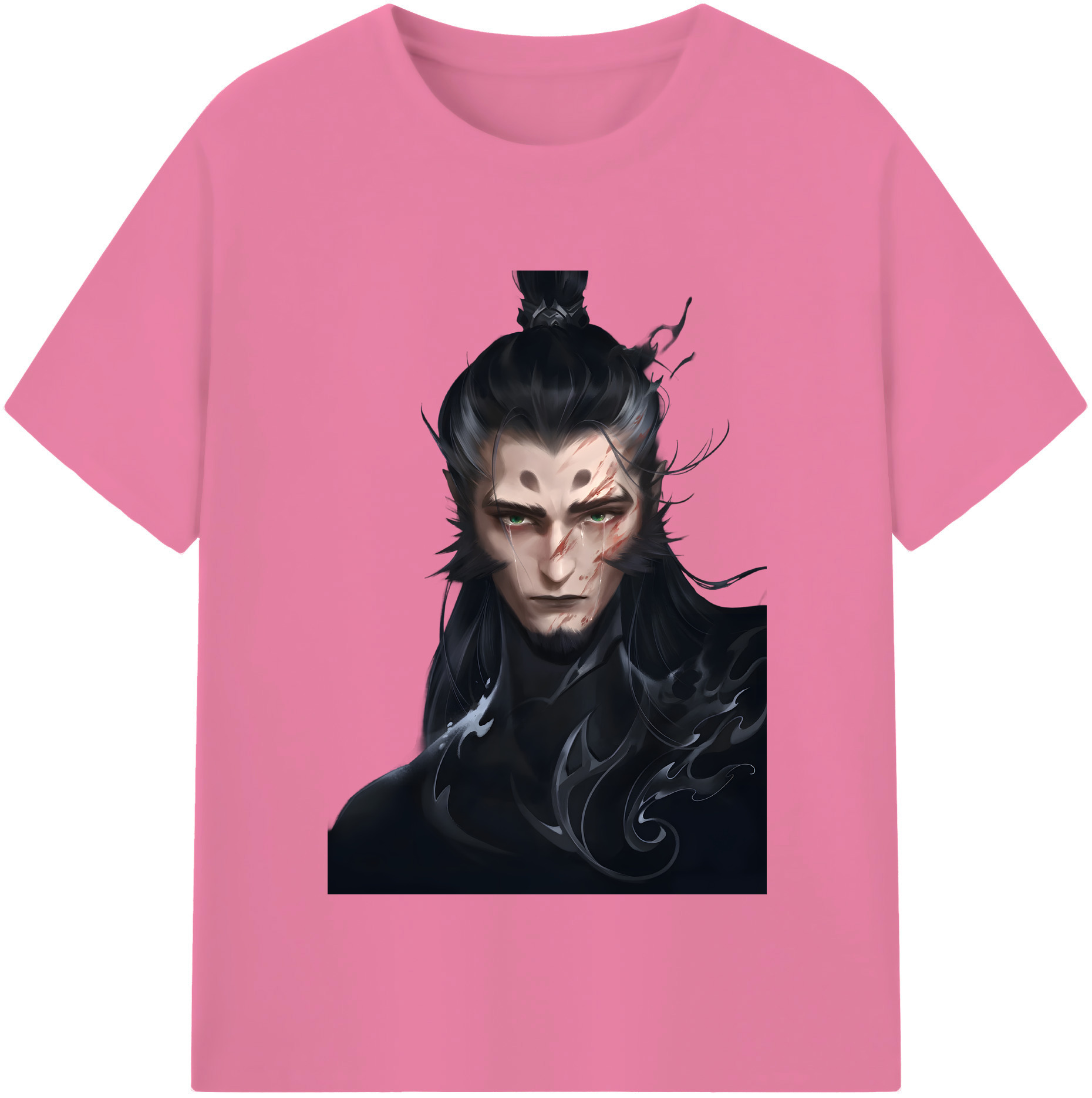 （画像用） Ne Zha 2 ナタ 魔童の大暴れ 綿100％半袖Tシャツ（フロントプリント）